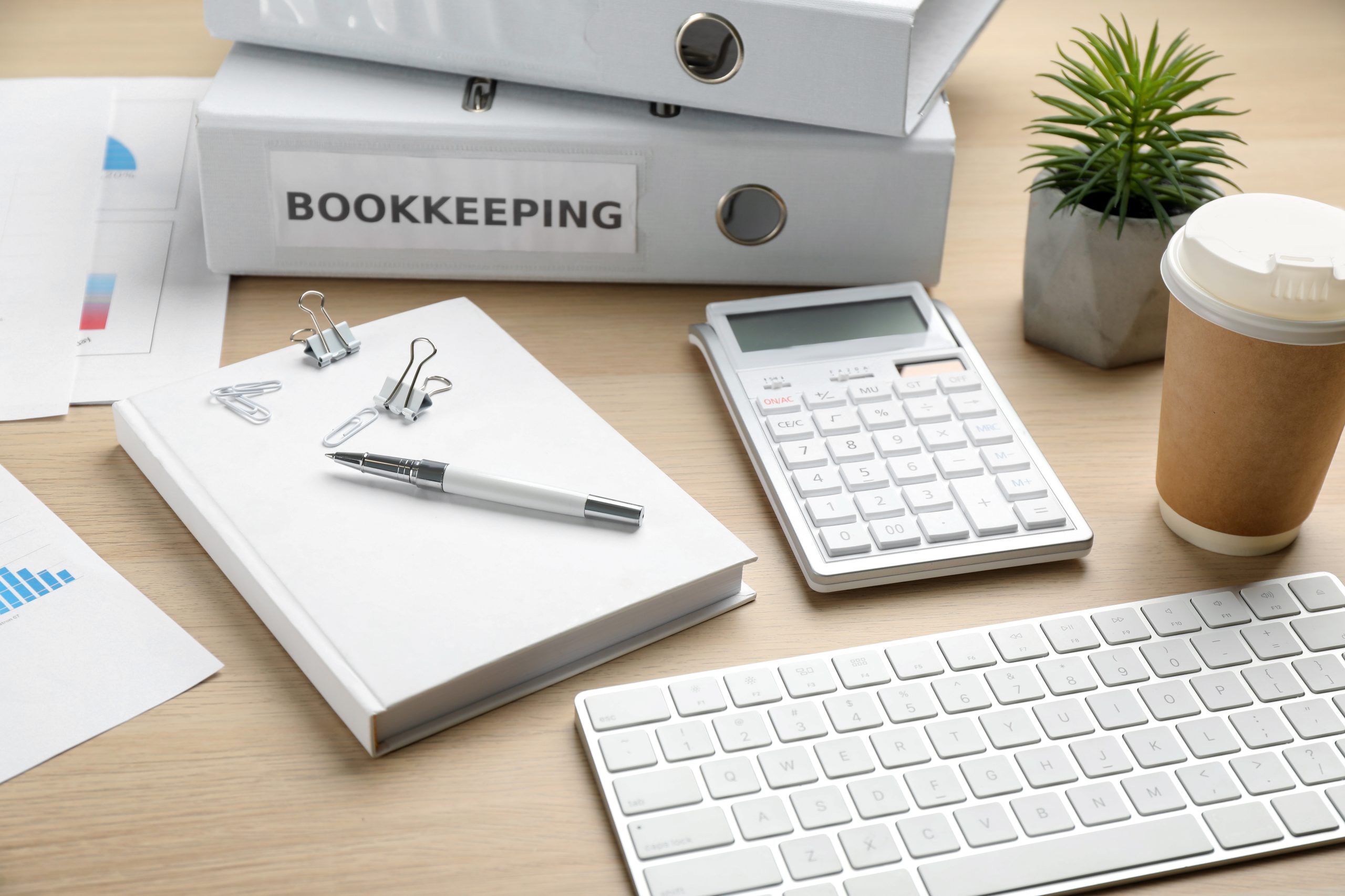 Bookkeeper's,Workplace,With,Folders,And,Documents,On,Table
